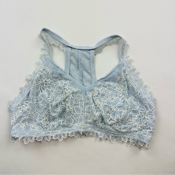 Aerie Light Blue Lace Bralette Size XL - Picture 1 of 9